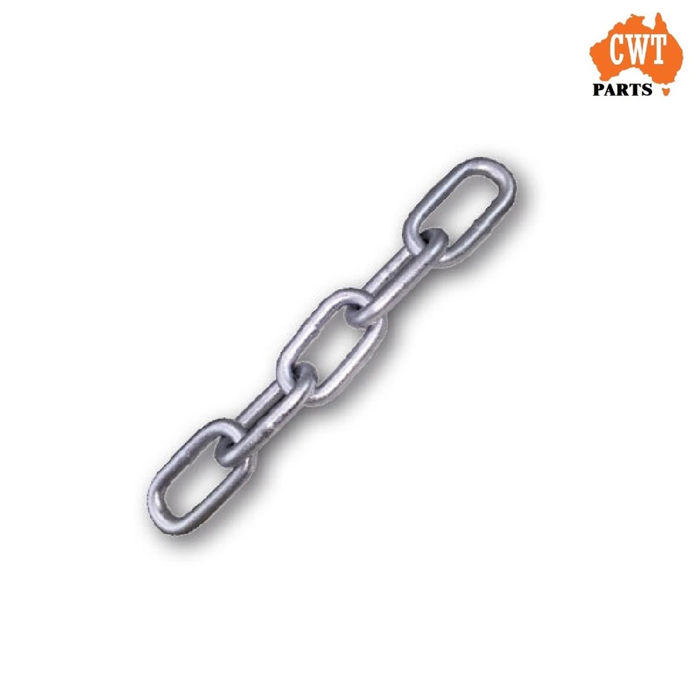 Chain 8mm Rated 1600kg Zinc per Metre